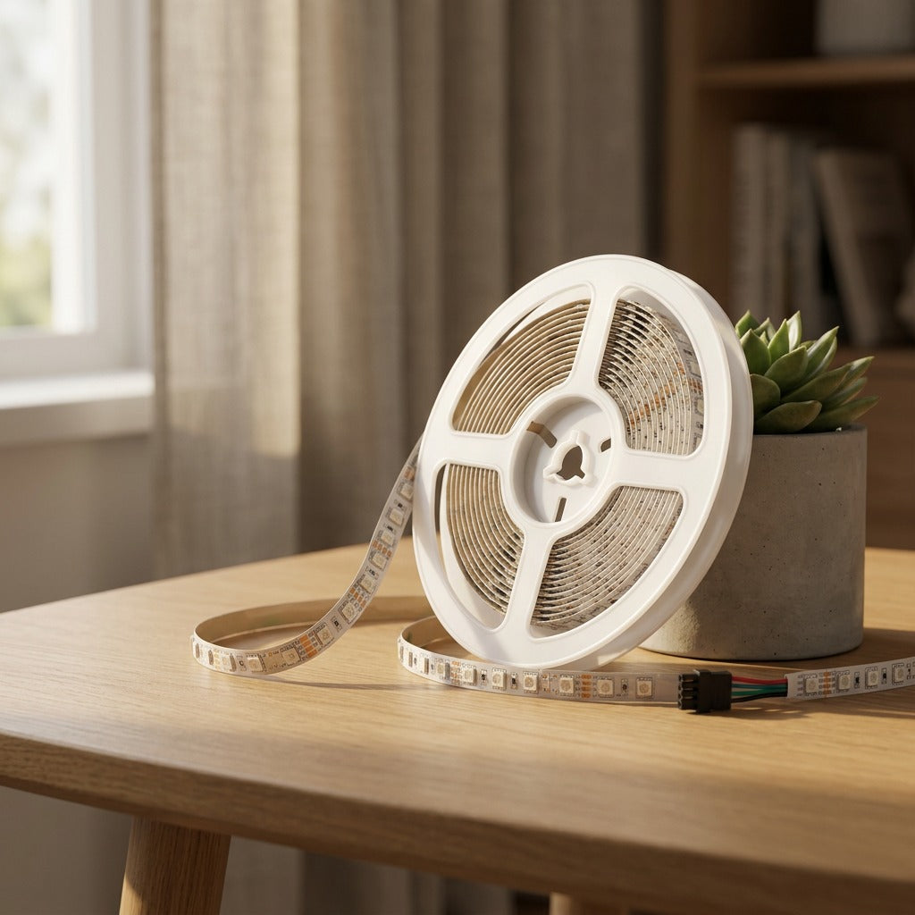 Voltstripe™ 12V RGB LED Light Strip, styled close view