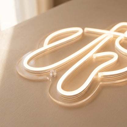 Neonscript™ Custom Acrylic LED Neon Light Sign, material and detail close-up