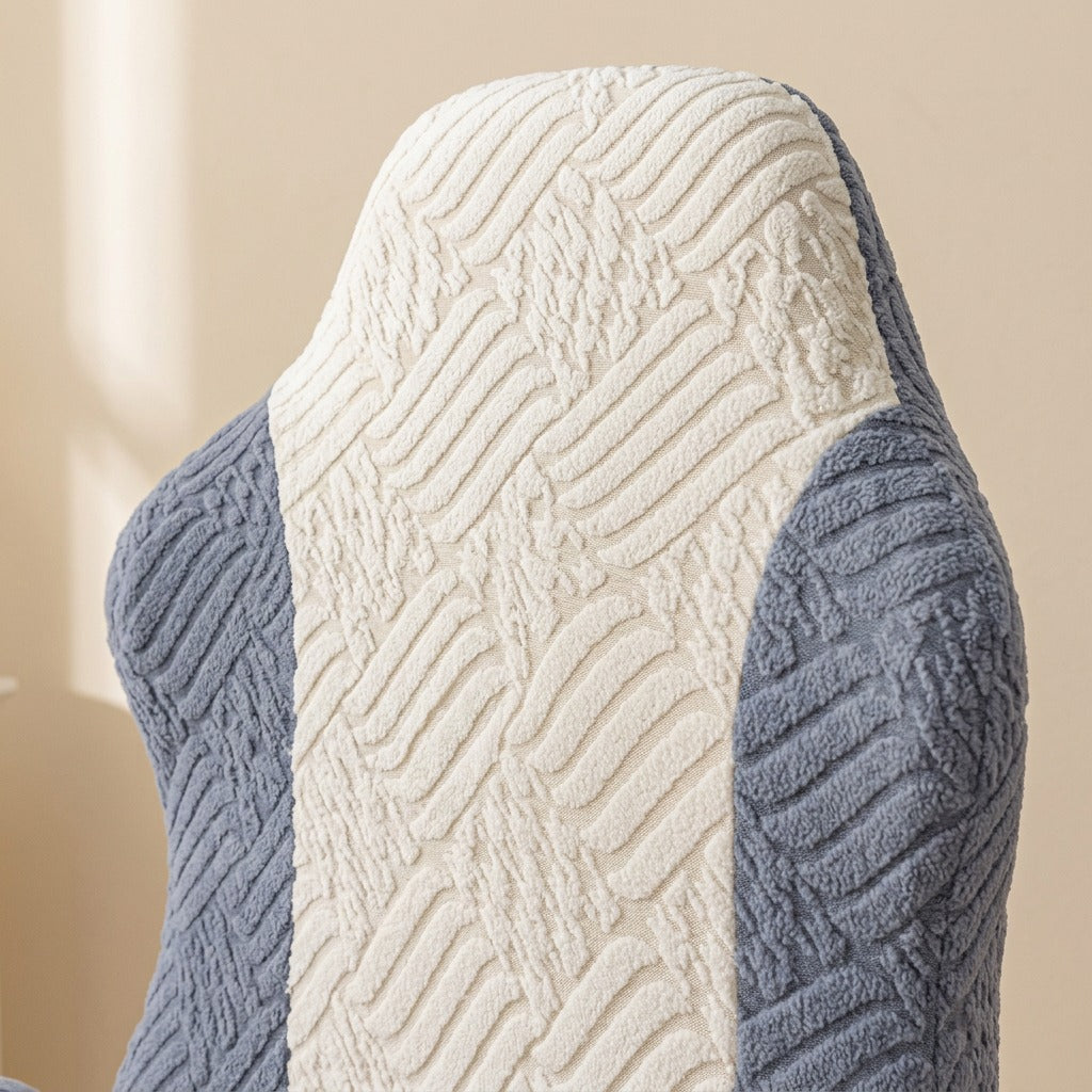 Gamewrap™ Polyester Gaming Chair Cover, material and detail close-up