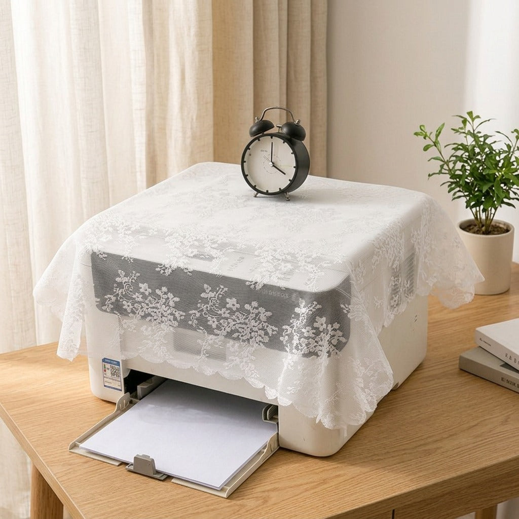 Printcover™ Polyester Printer Dust Cover in a calm home setting