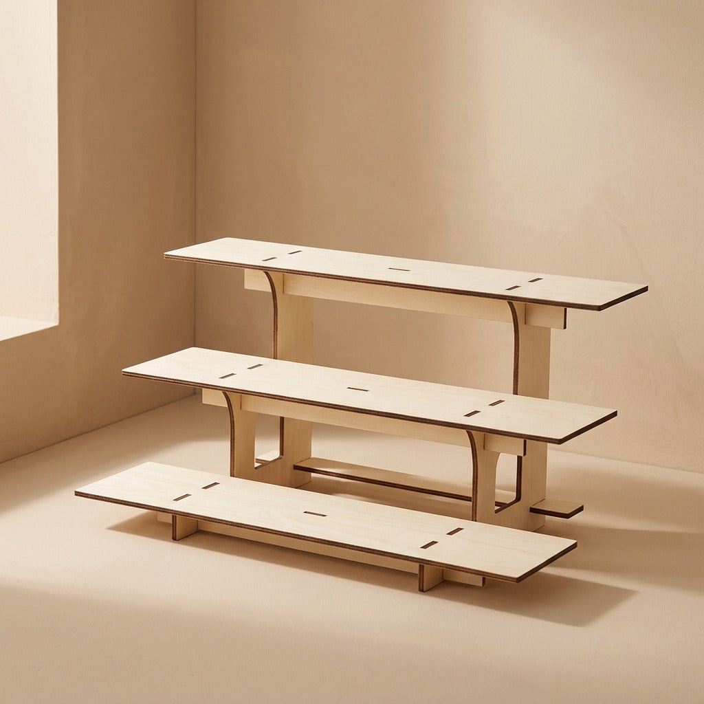 Desktier™ 3-Layer Wooden Desktop Storage Rack
