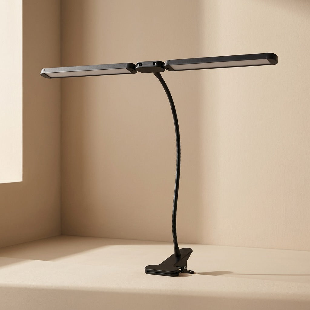 Twinclamp™ Double-Headed Clip Desk Lamp