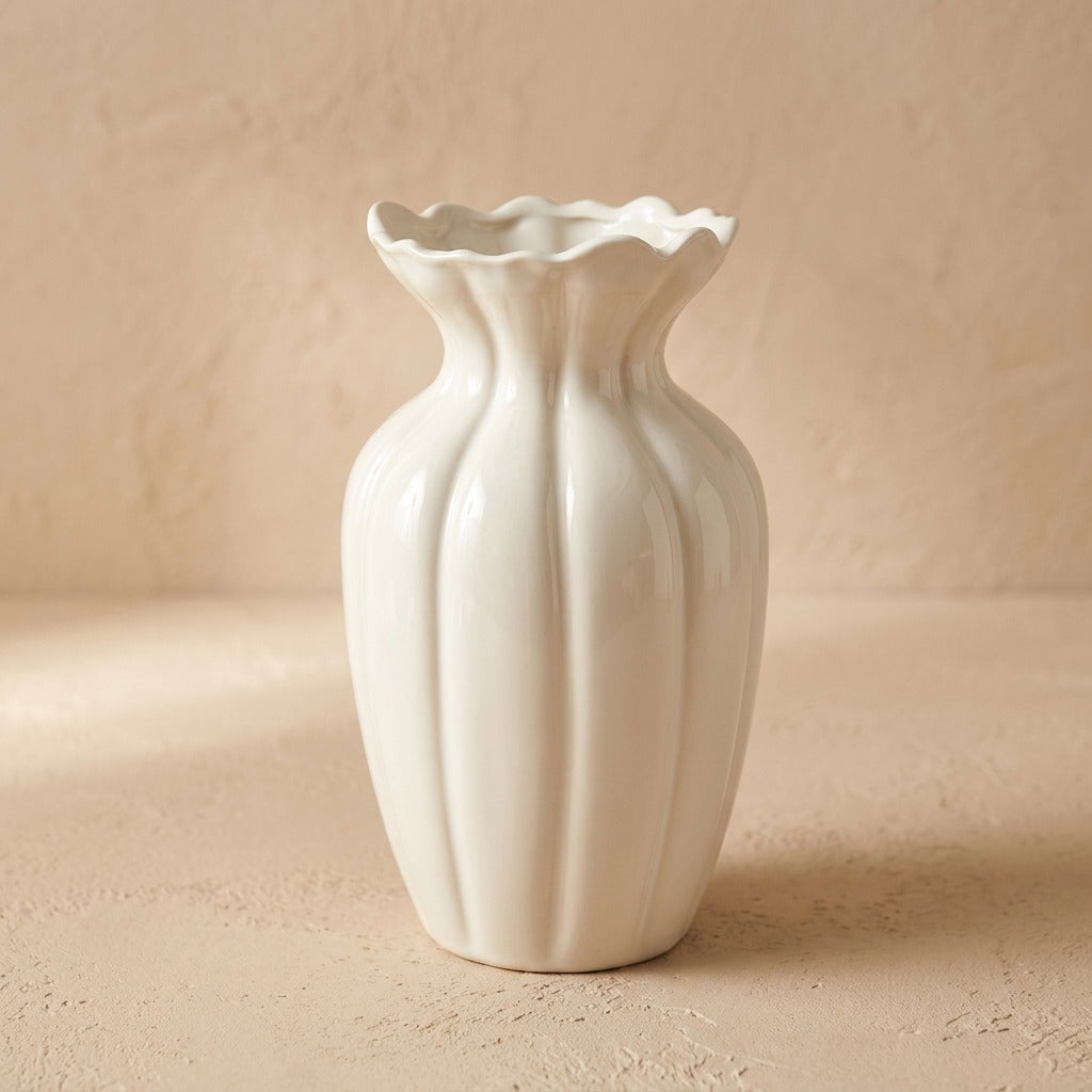 Stemglaze™ Ceramic Flower Vase, material and detail close-up
