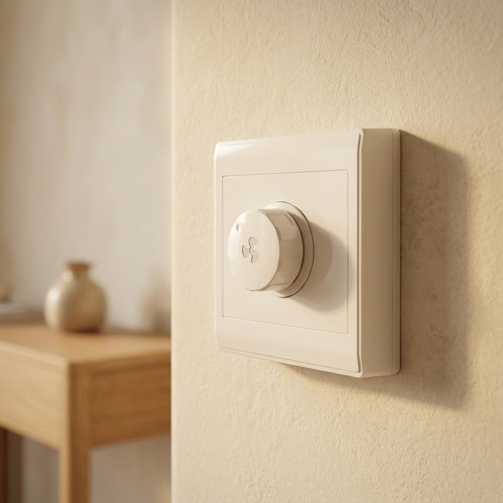 Spindial™ M6 Ceiling Fan Speed Control Switch, styled close view