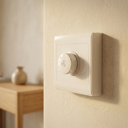 Spindial™ M6 Ceiling Fan Speed Control Switch, styled close view