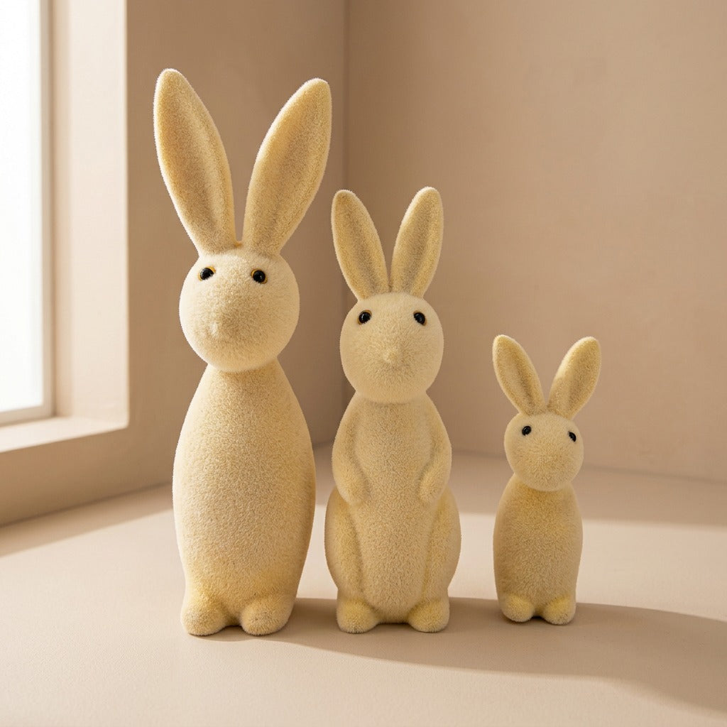 Bunnygleam™ Resin Rabbit Living Room Decor