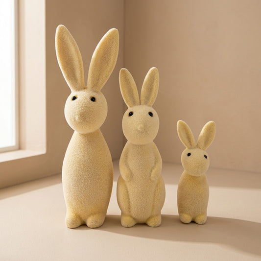 Bunnygleam™ Resin Rabbit Living Room Decor