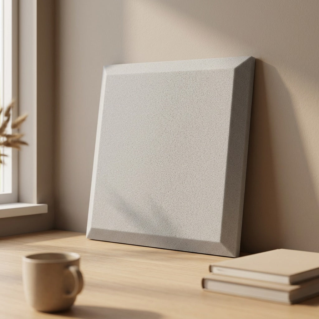 Squarehush™ Polyurethane Square Soundproofing Panel, styled close view