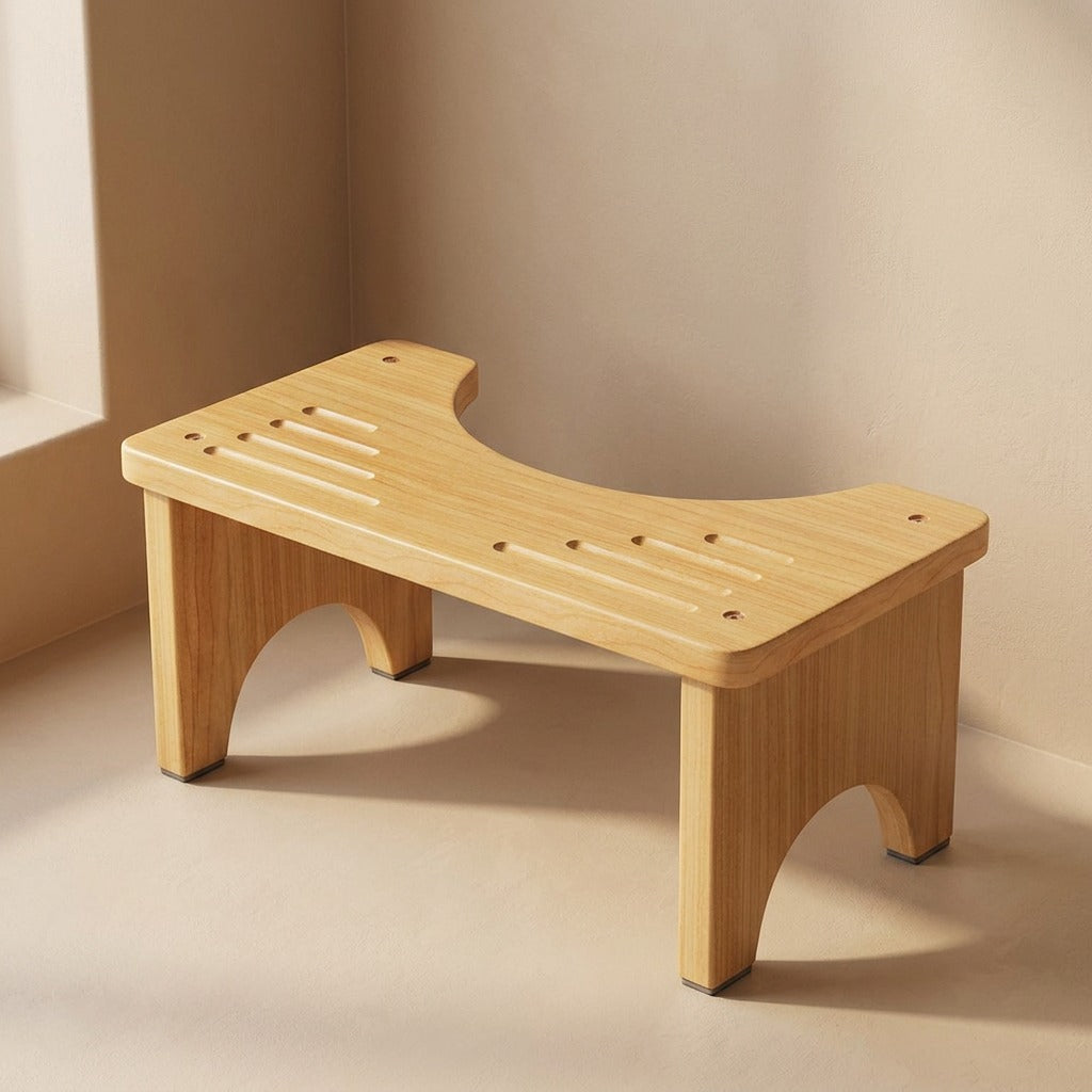 Oakperch™ Wood Toilet Stool
