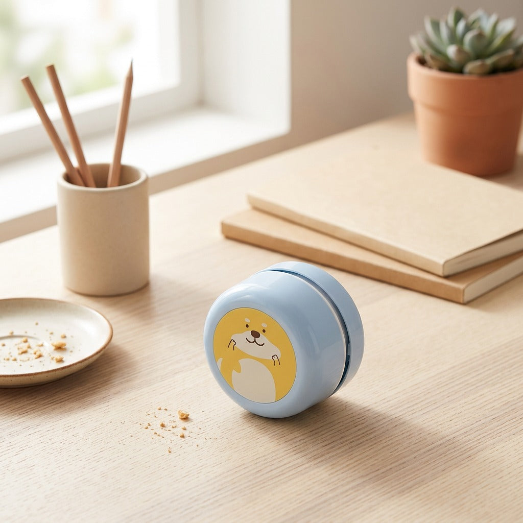 Crumbwhisk™ Mini Desktop Vacuum Cleaner, styled close view