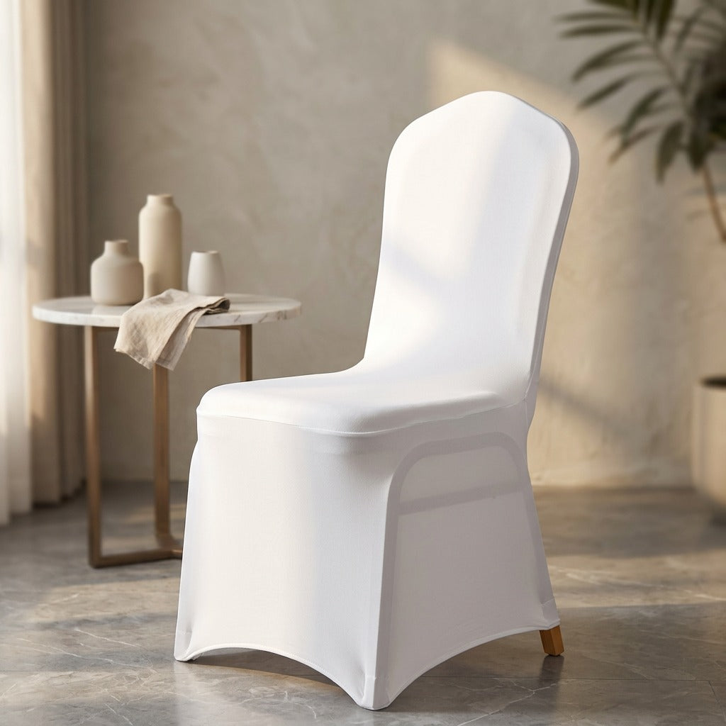 Stretchseat™ Polyester Elastic Chair Cover, styled close view