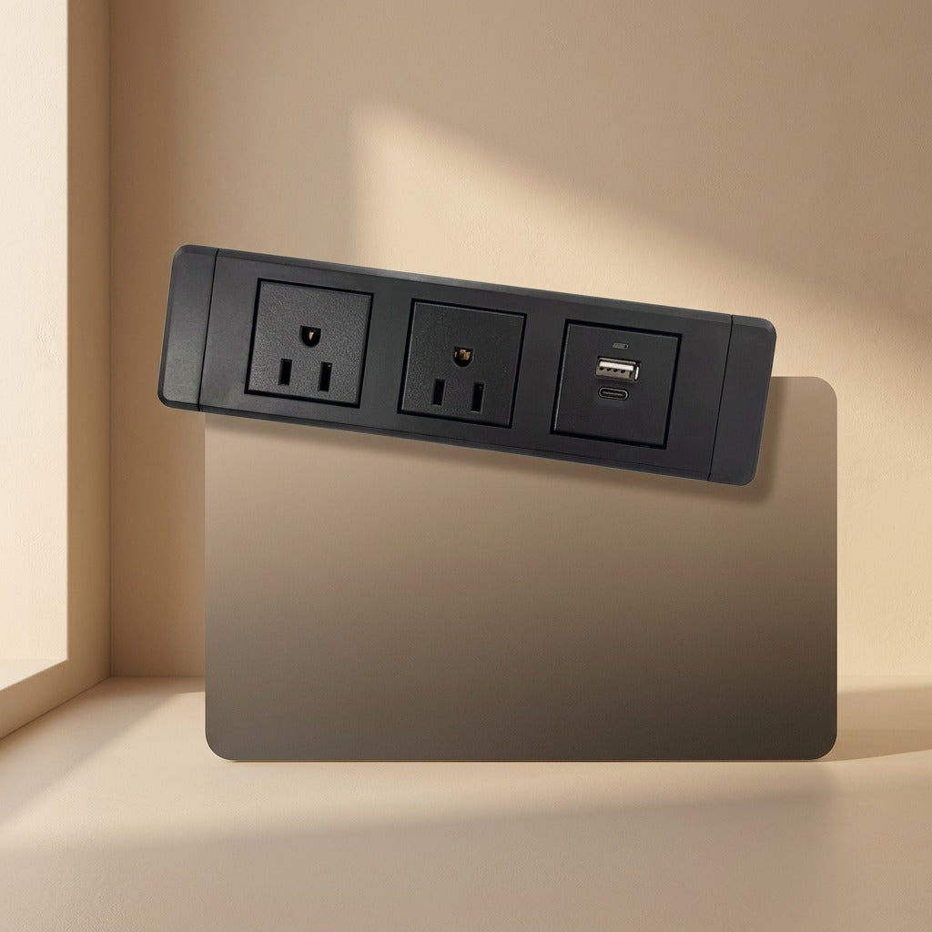 Flushplug™ Embedded Desktop Power Socket