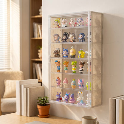 Boxglimpse™ Transparent Blind Box Display Cabinet, styled close view