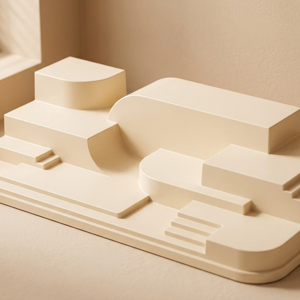 Creamcase™ Cream PET Blind Box Display Cabinet, material and detail close-up