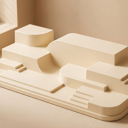 Creamcase™ Cream PET Blind Box Display Cabinet, material and detail close-up
