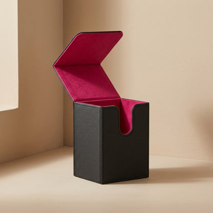 Leatherkeep™ PU Leather Vertical Card Holder Box