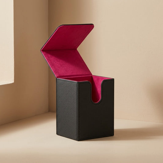Leatherkeep™ PU Leather Vertical Card Holder Box
