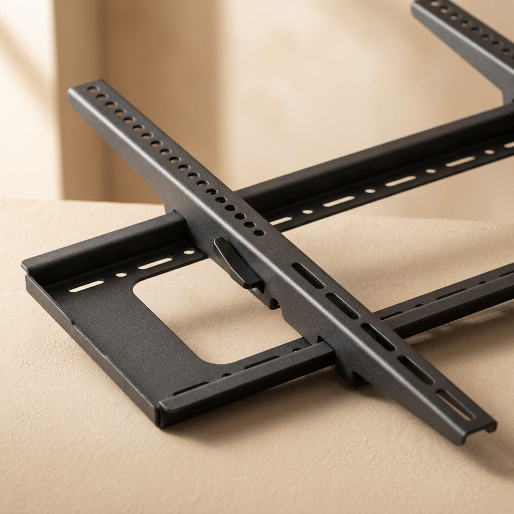 Mountgrip™ Iron Wall Mount TV Bracket, material and detail close-up