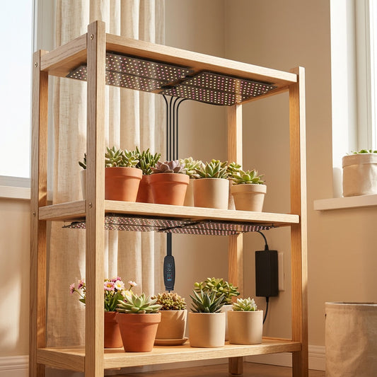 Sproutglow™ Succulent Plant Fill Light in a calm home setting