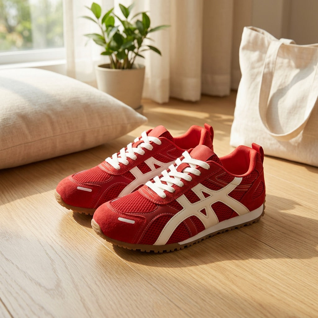 Meshsprint™ Women's Mesh Running Shoes in a calm home setting