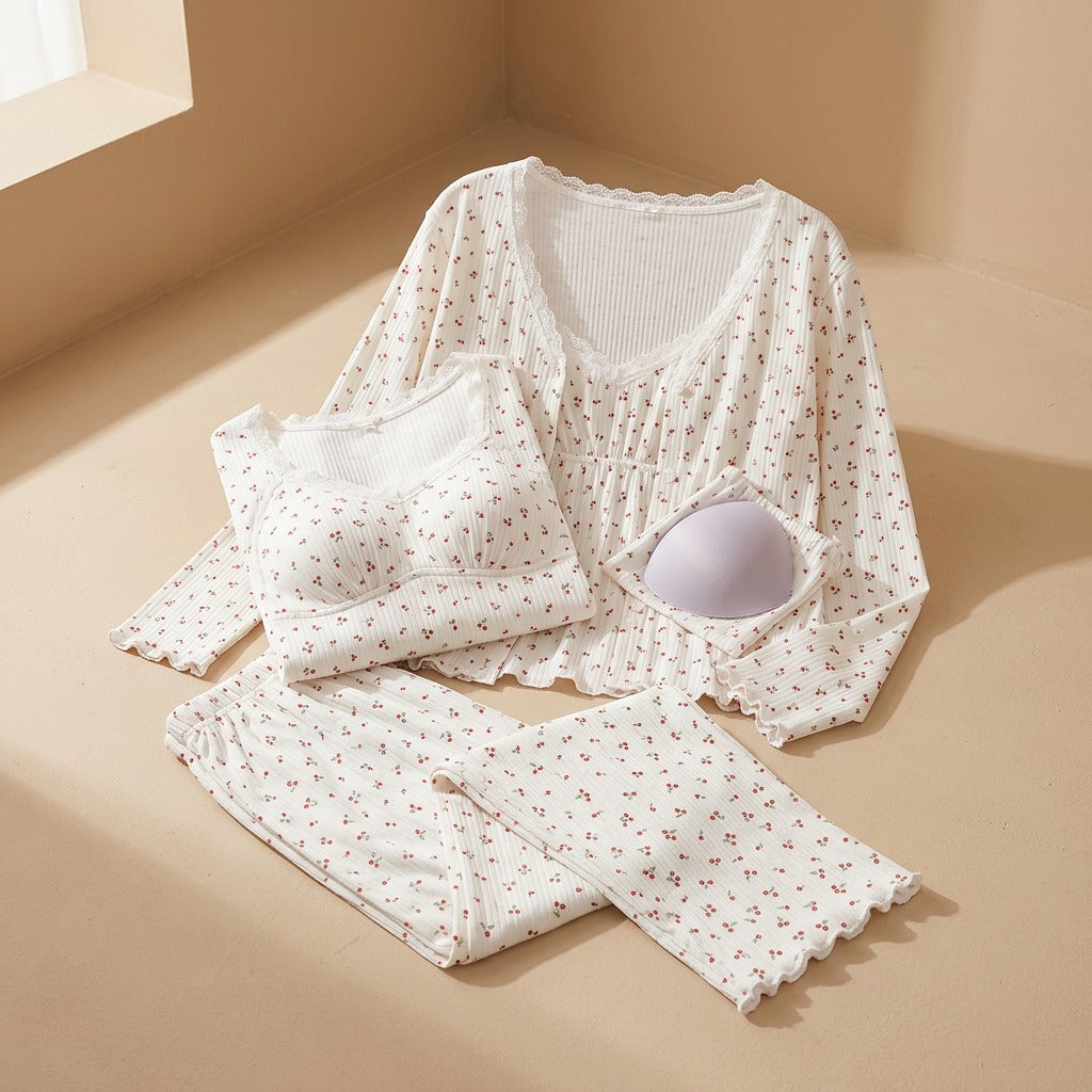 Cottonhush™ Cotton Long Sleeve Pajama Set