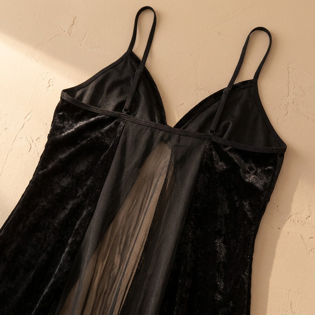 Velvetdoze™ Velvet Sleepwear Set, material and detail close-up