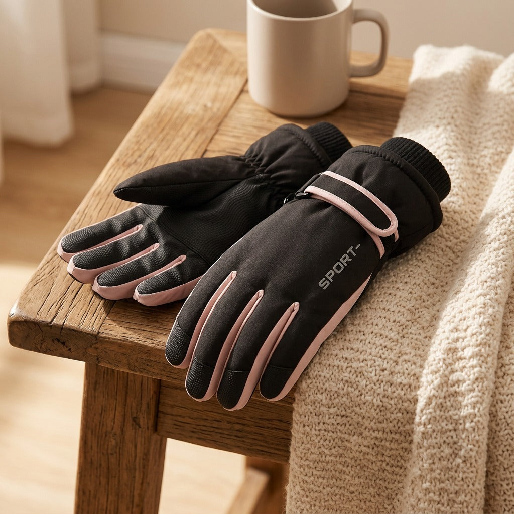 Glovetouch™ Women's Touch Screen Ski Gloves, styled close view
