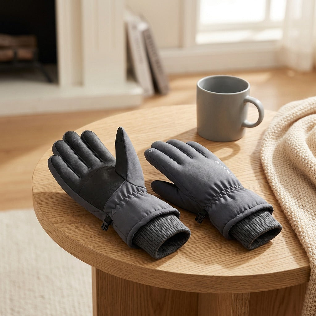 Snowswipe™ Touch Screen Ski Gloves, styled close view