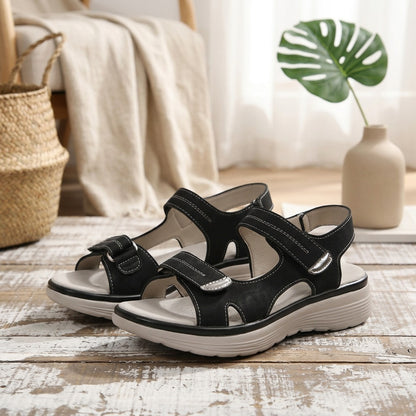 Sandalsure™ Women's Velcro Sports Sandals, styled close view