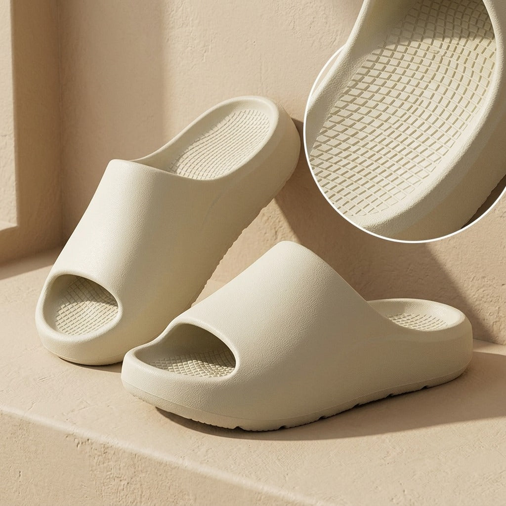 Archrest™ Negative Heel Arch Support Slippers, material and detail close-up