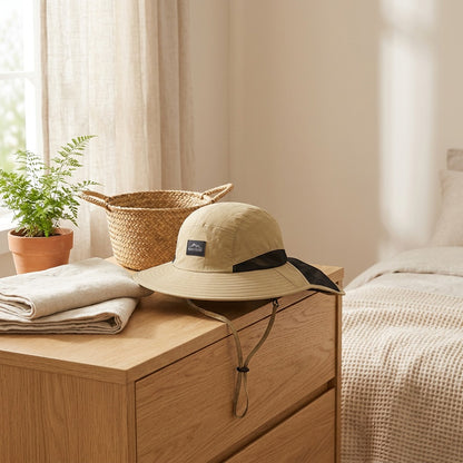 Breezecap™ Taslan Sun Protection Hat in a calm home setting