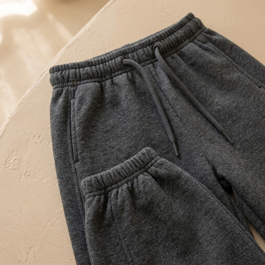 Playflex™ Kids' Cotton-Blend Sports Casual Sweatpants, material and detail close-up