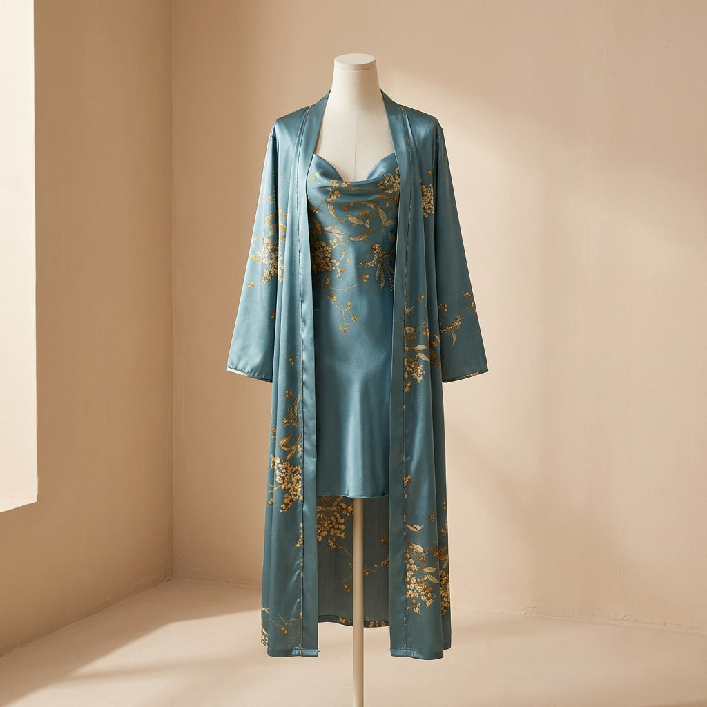 Satinlull™ Satin Two-Piece Pajama Set