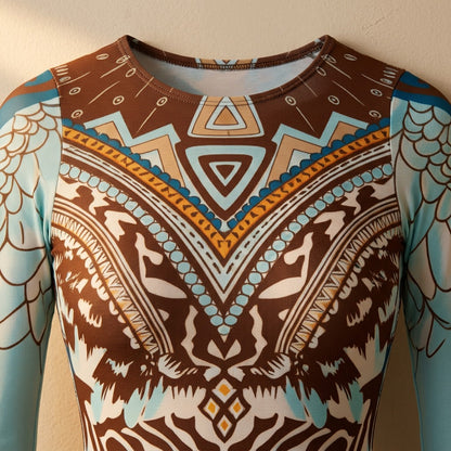 Sleevesurf™ Long-Sleeved One-Piece Swimsuit, material and detail close-up