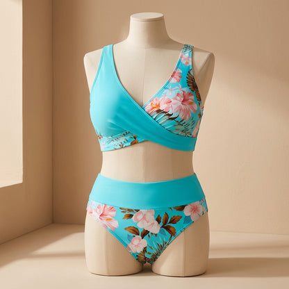 Suncurve™ Women's Plus-Size Printed Two-Piece Bikini