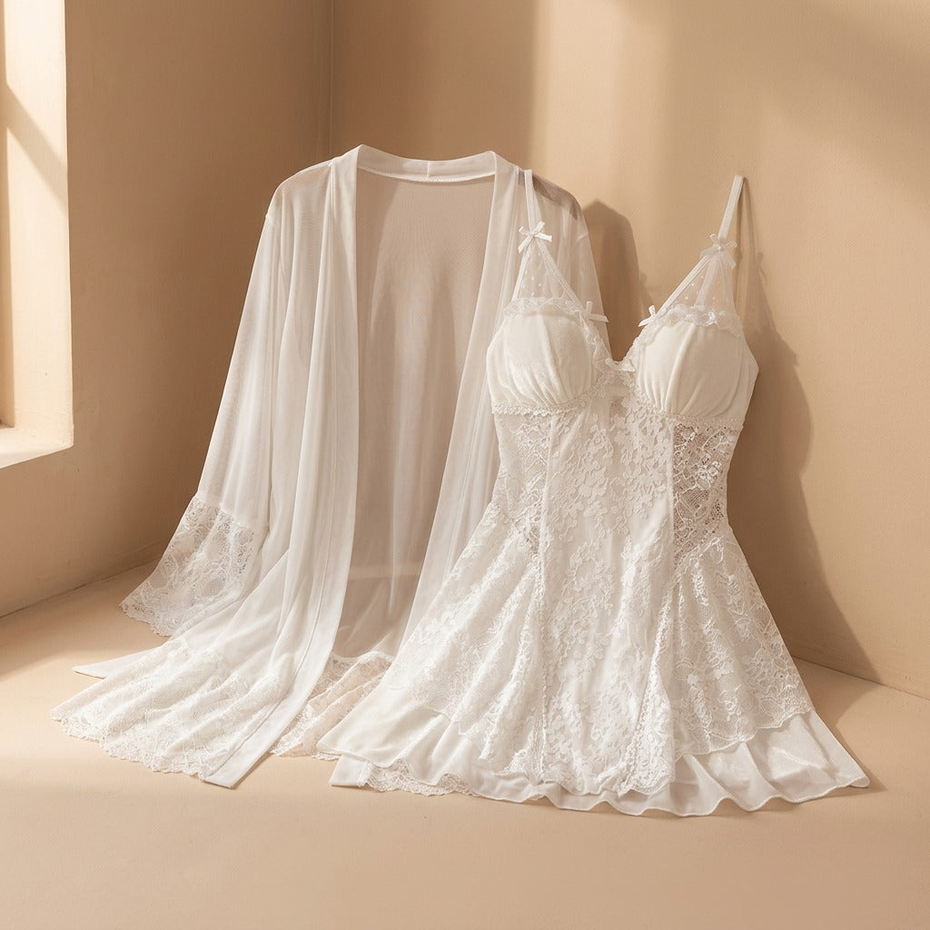 Velvrest™ Velvet V-Neck Sleepwear