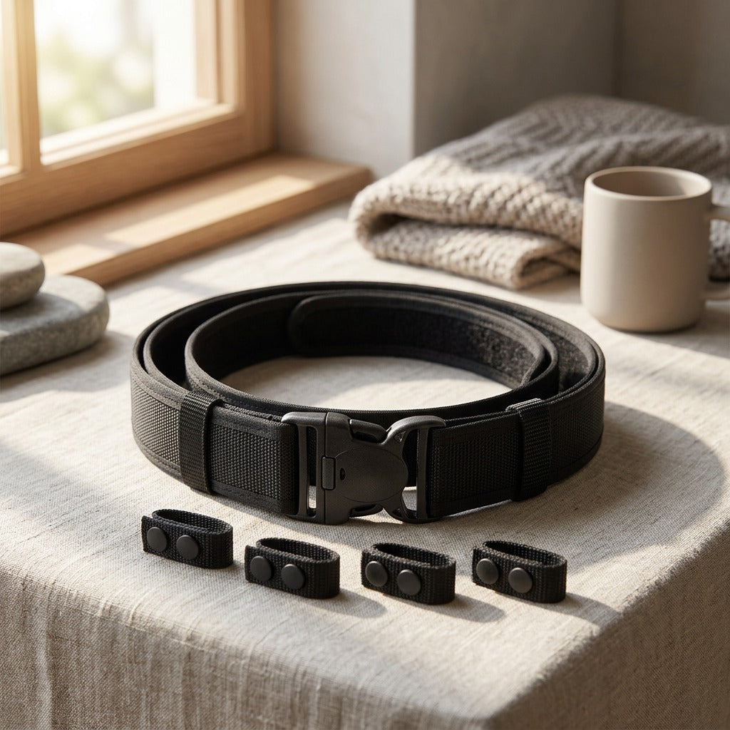Dutyweave™ Nylon Tactical Duty Belt, styled close view