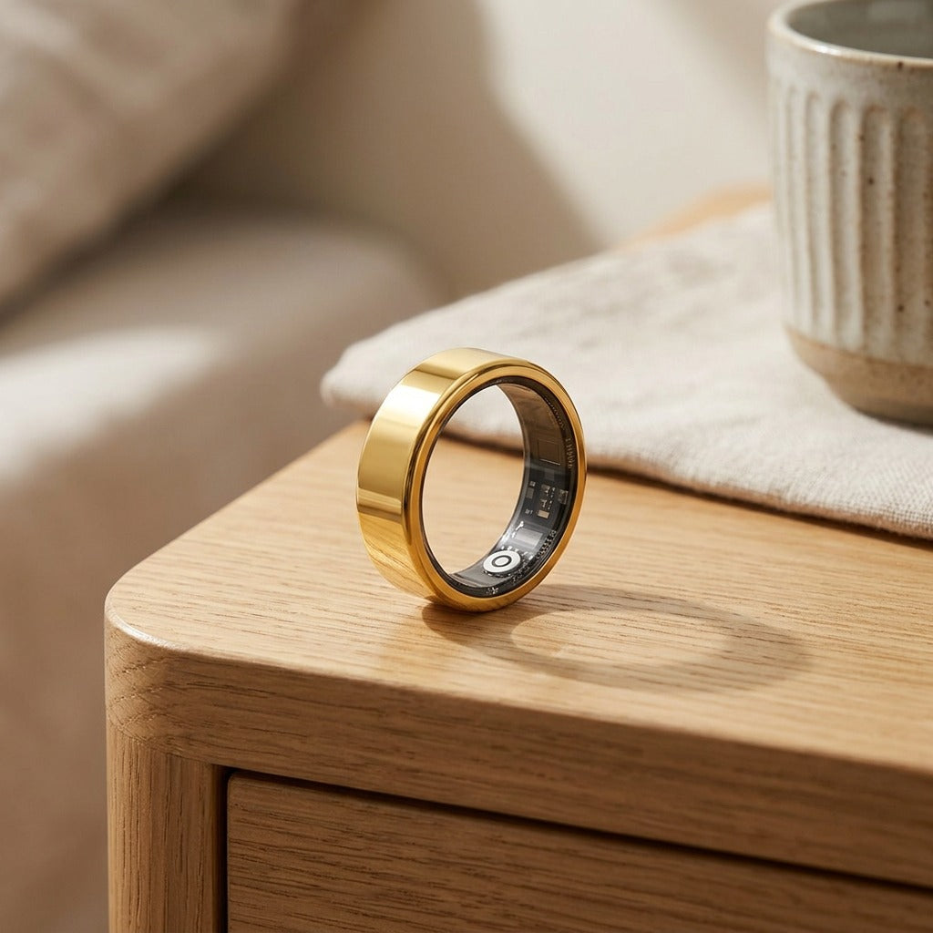 Ringpulse™ Smart Ring With Activity Tracking, styled close view