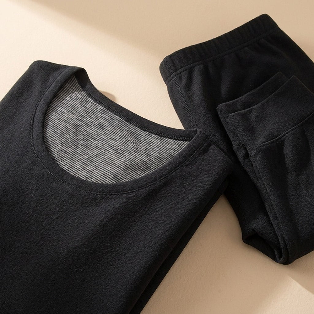 Warmfit™ Men's Thermal Base Layer Suit, material and detail close-up