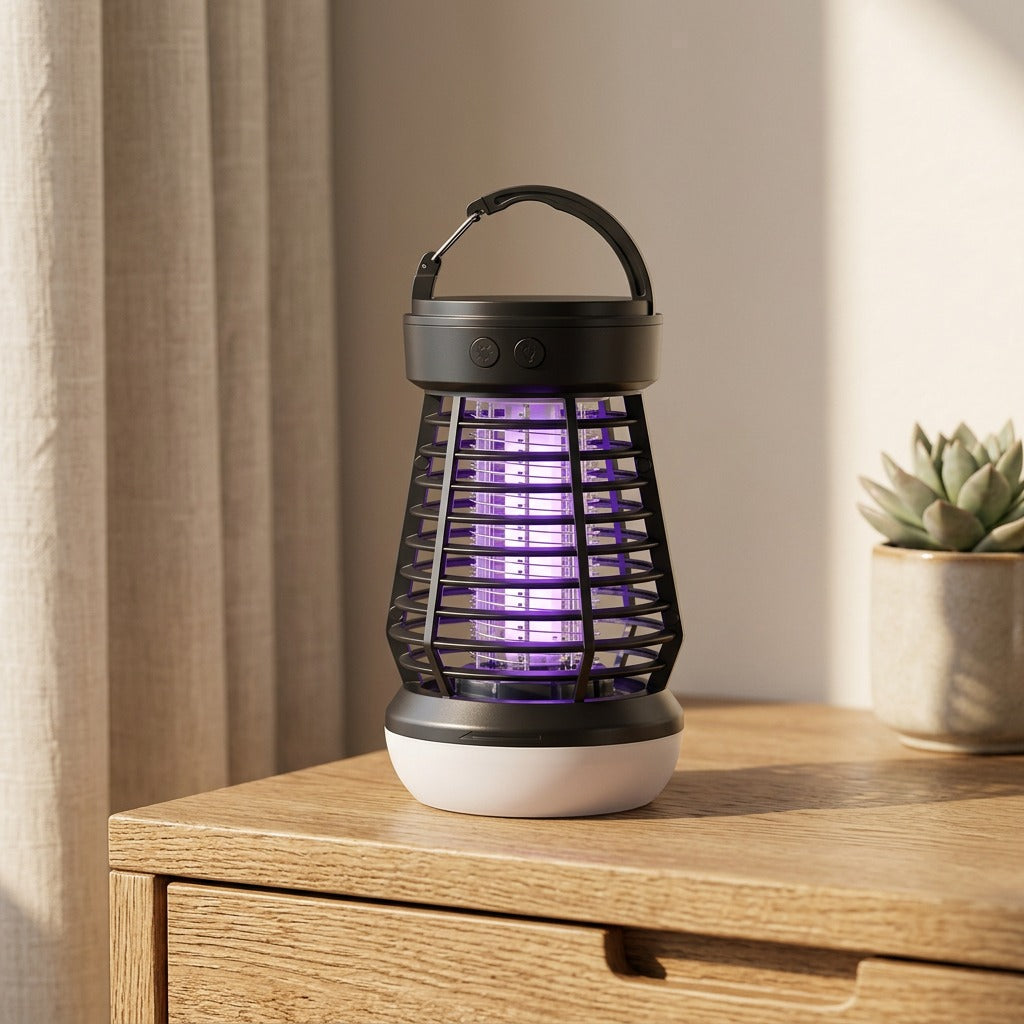Buzzbeam™ Rechargeable Mosquito Killer Lamp, styled close view