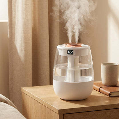 Roundmist™ Round USB Air Humidifier, styled close view