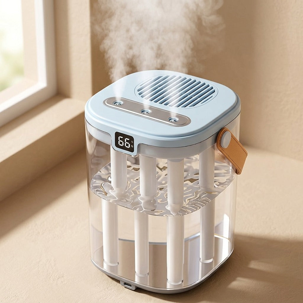 Jetmist™ Three-Jet USB Air Humidifier, material and detail close-up