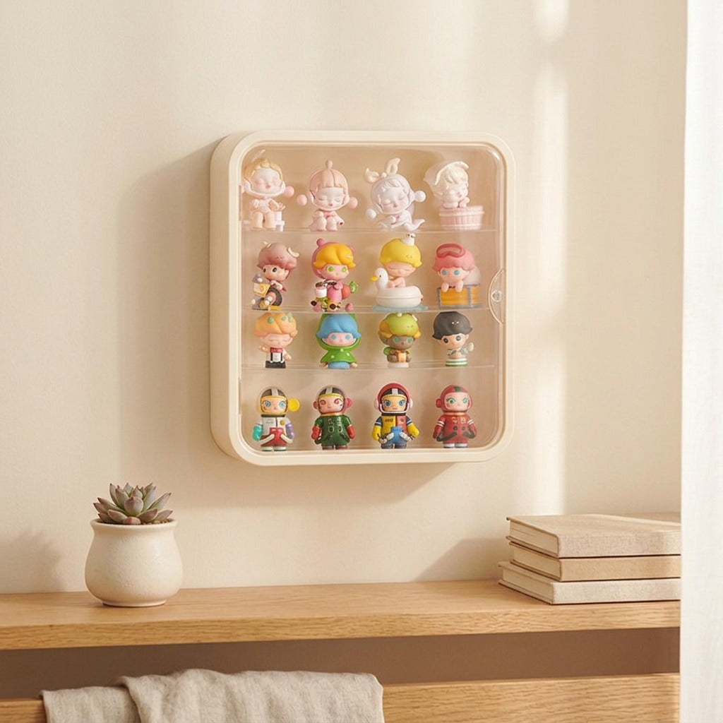 Toygallery™ Wall-Mounted Blind Box Storage Display in a calm home setting