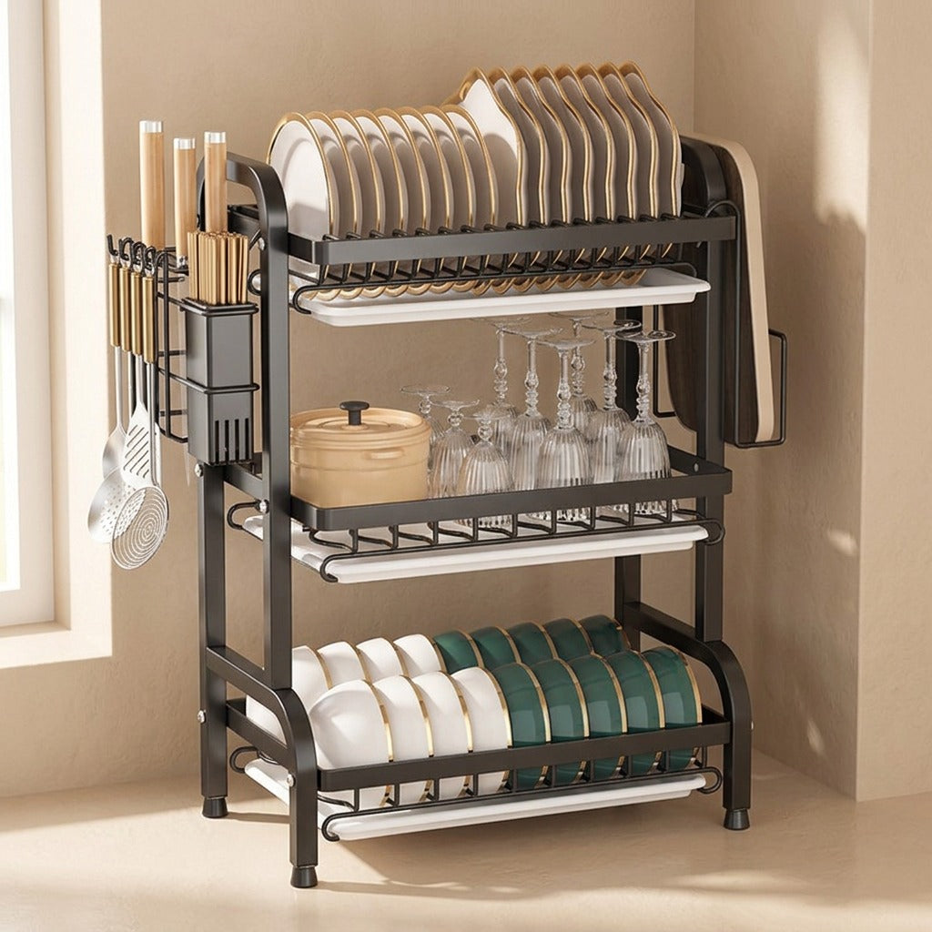 Plateperch™ Carbon Steel Dish Storage Rack