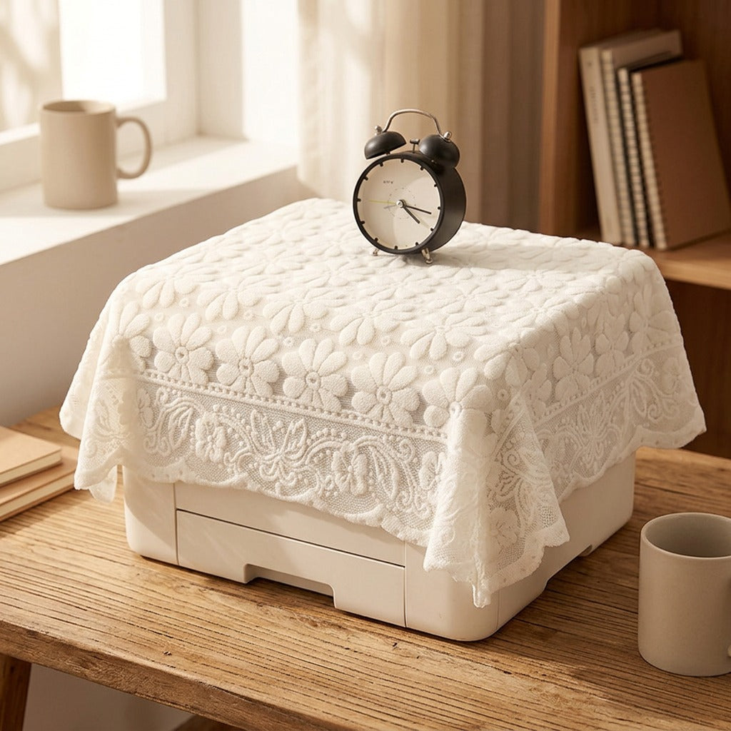 Dustwrap™ Polyester Dust Cover Cloth, styled close view