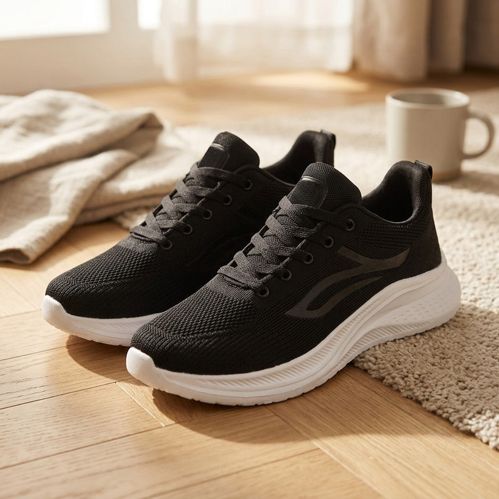 Knitdash™ Fly-Knit Sports Shoes, styled close view