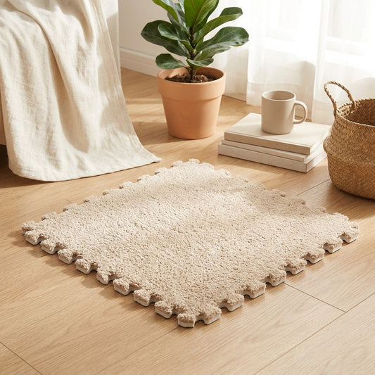 Softsquare™ EVA Square Floor Mat in a calm home setting