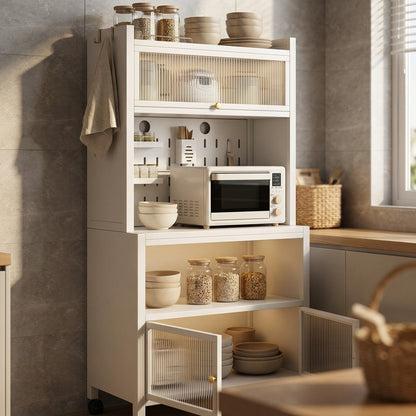 Racksmith™ Carbon Steel Kitchen Storage Rack, styled close view