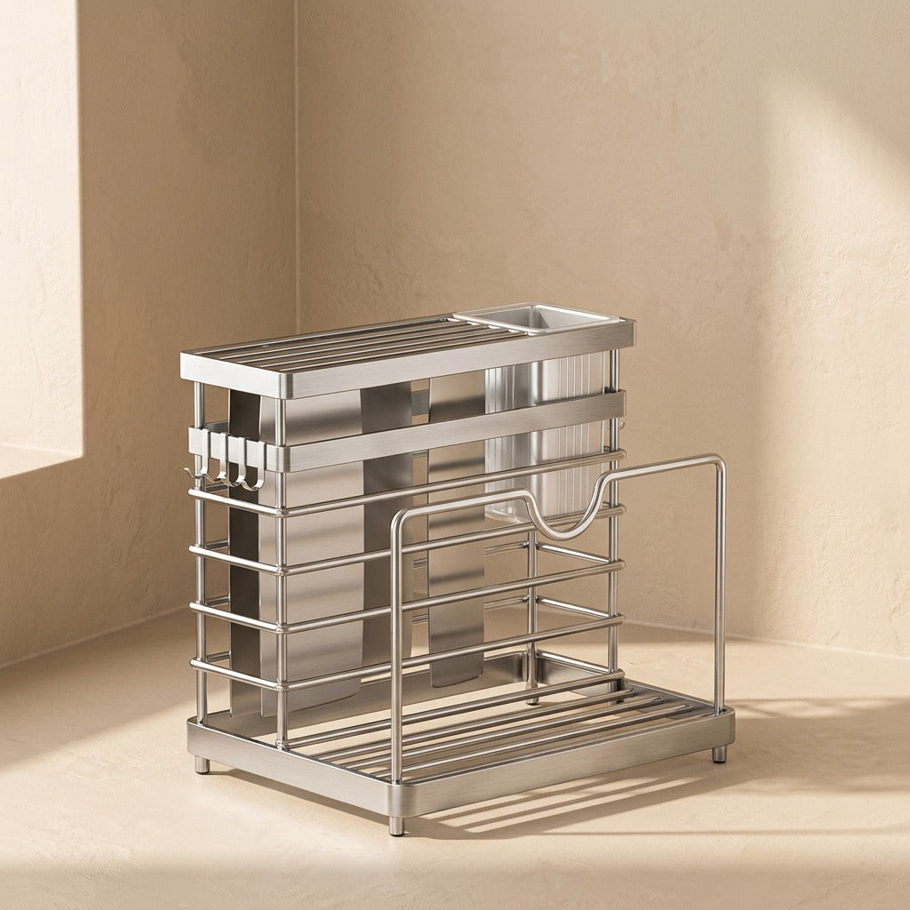 Bladeline™ Stainless Steel Kitchen Knife Rack