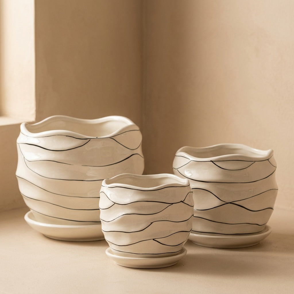 Petalclay™ Ceramic Flower Pot